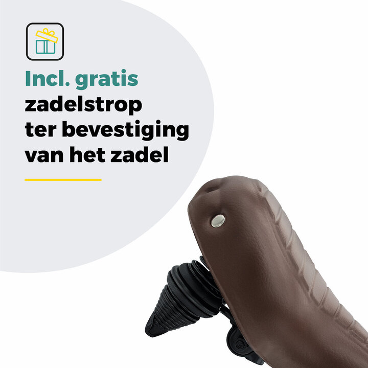 Voltano Drifter Fietszadel Wave 2.0 - Bruin