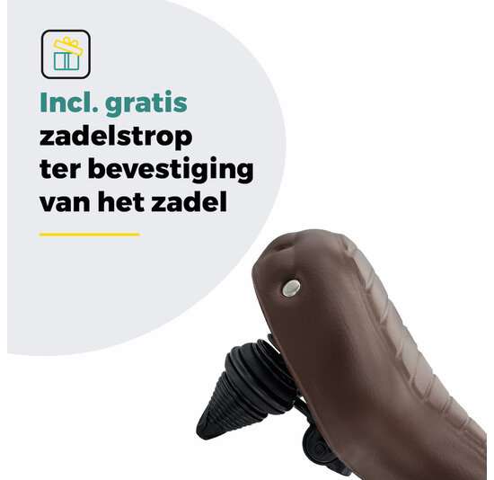 Voltano Drifter Fietszadel Wave 2.0 - Bruin