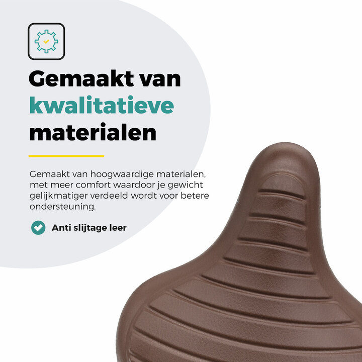 Voltano Drifter Fietszadel Wave 2.0 - Bruin