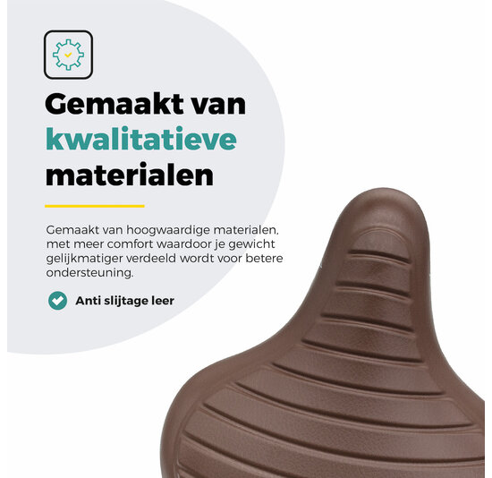 Voltano Drifter Fietszadel Wave 2.0 - Bruin