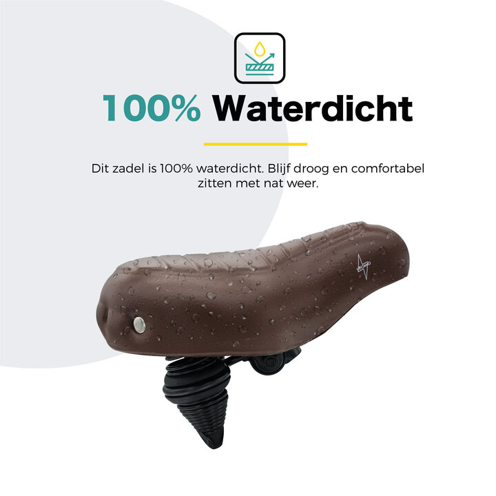 Voltano Drifter Fietszadel Wave 2.0 - Bruin