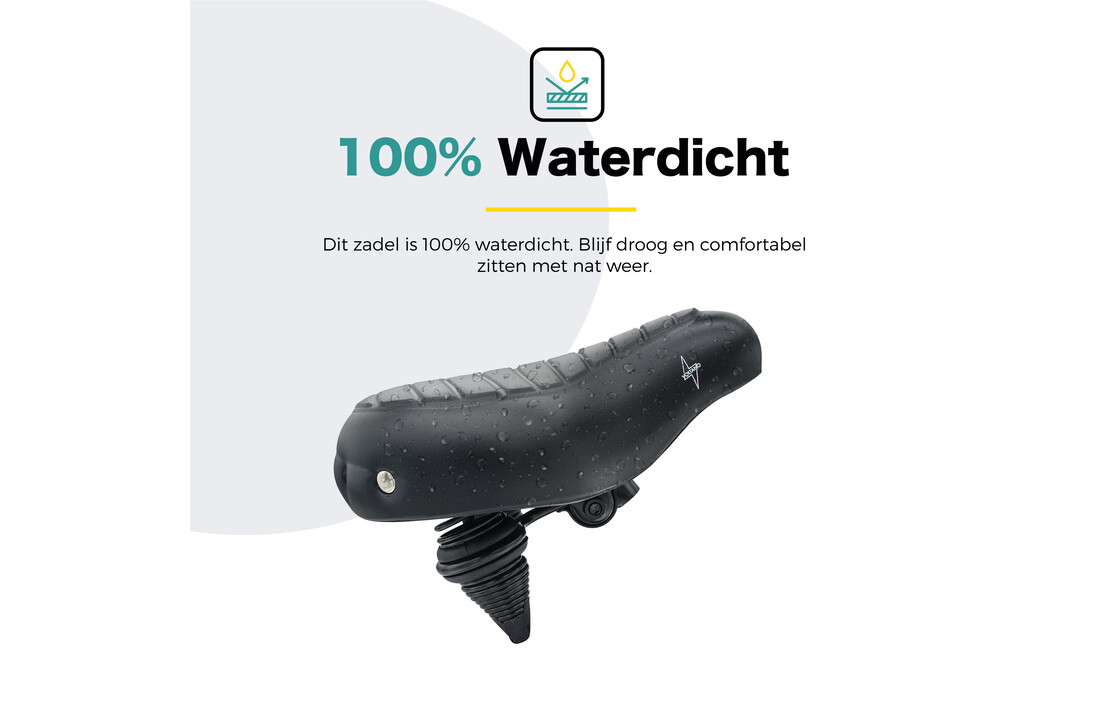 Voltano Drifter Fietszadel Wave 2.0 - Zwart