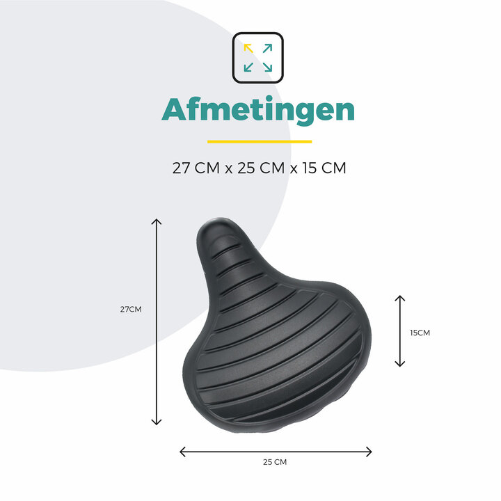 Voltano Drifter Fietszadel Wave 2.0 - Zwart