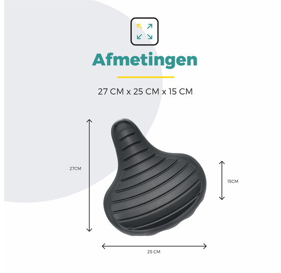 Voltano Drifter Fietszadel Wave 2.0 - Zwart