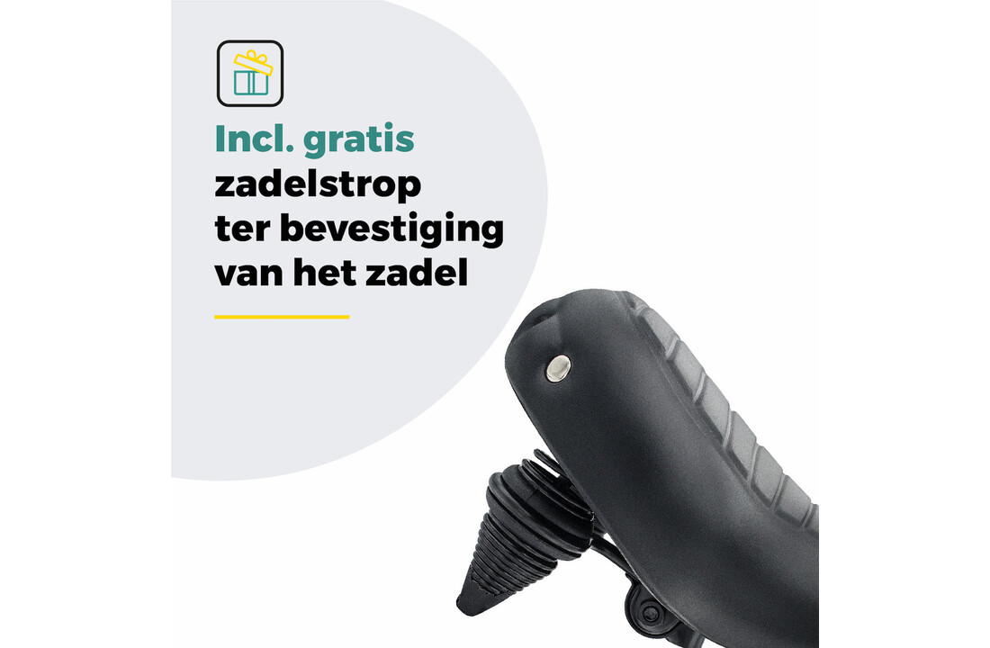 Voltano Drifter Fietszadel Wave 2.0 - Zwart