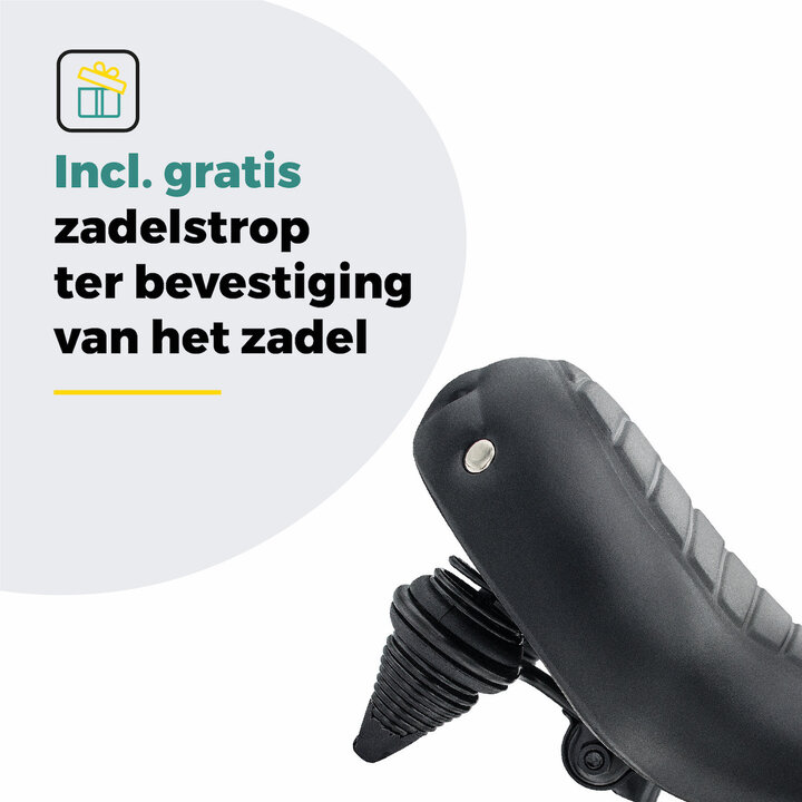 Voltano Drifter Fietszadel Wave 2.0 - Zwart