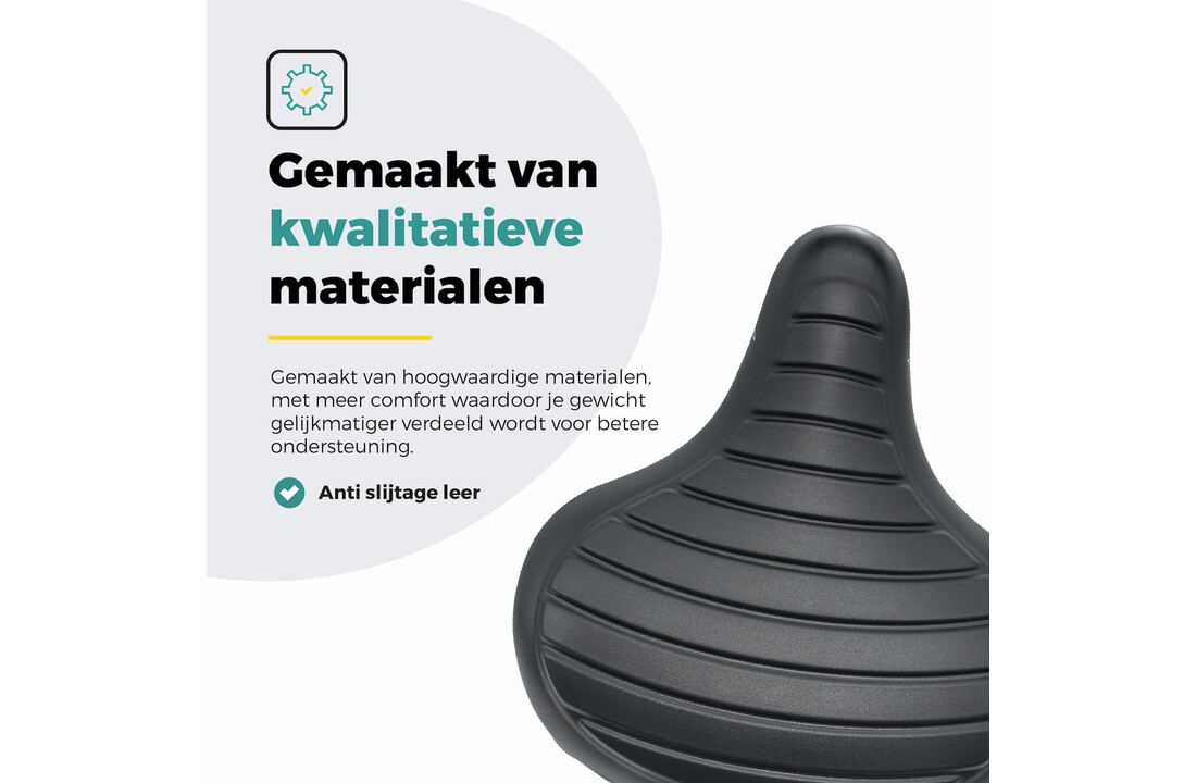 Voltano Drifter Fietszadel Wave 2.0 - Zwart