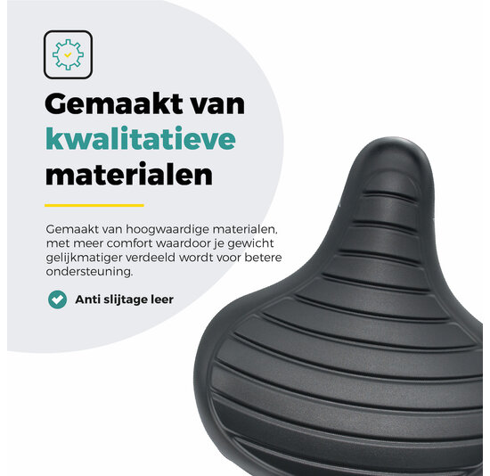 Voltano Drifter Fietszadel Wave 2.0 - Zwart