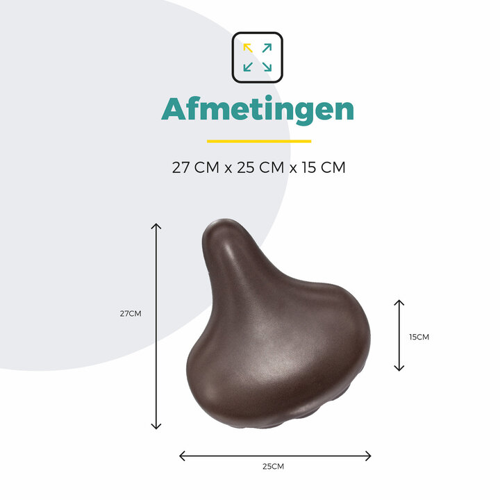 Voltano Drifter Fietszadel 2.0 - Donkerbruin Zadel