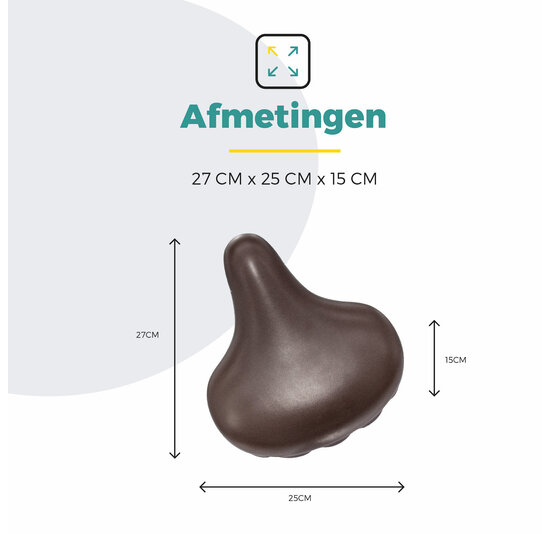 Voltano Drifter Fietszadel 2.0 - Donkerbruin Zadel