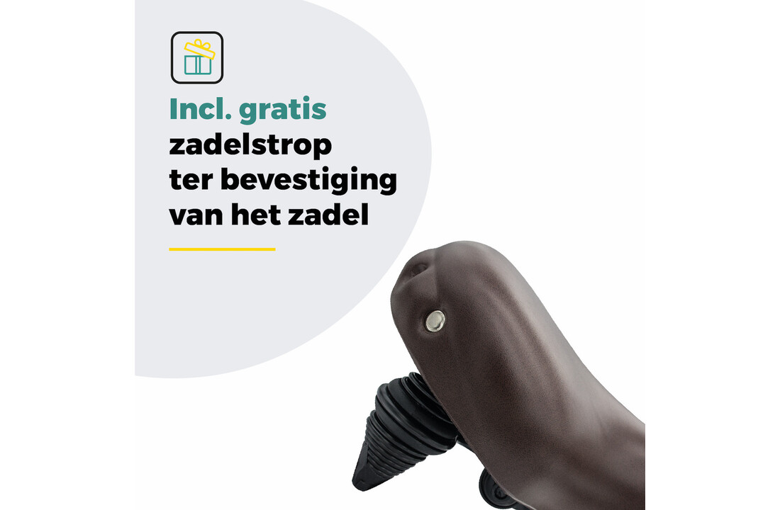 Voltano Drifter Fietszadel 2.0 - Donkerbruin Zadel