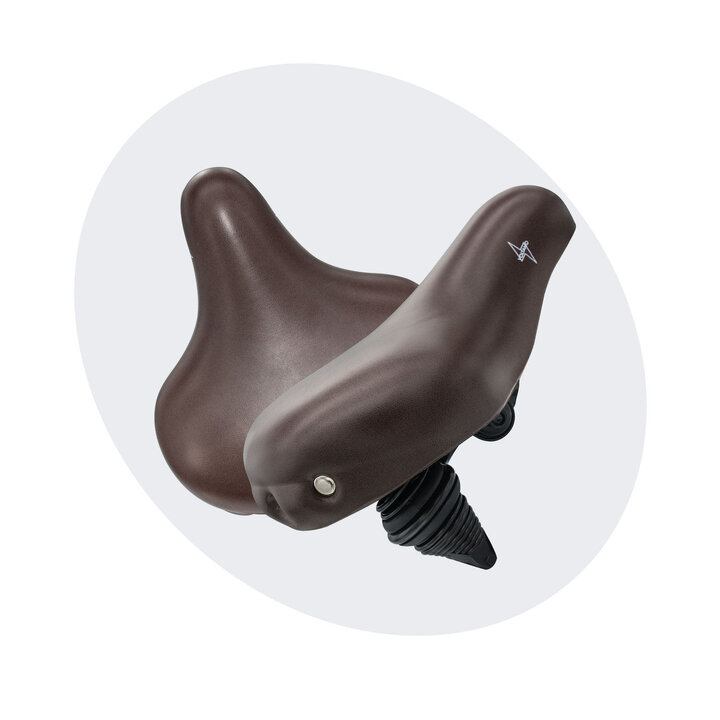 Voltano Drifter Fietszadel 2.0 - Donkerbruin Zadel