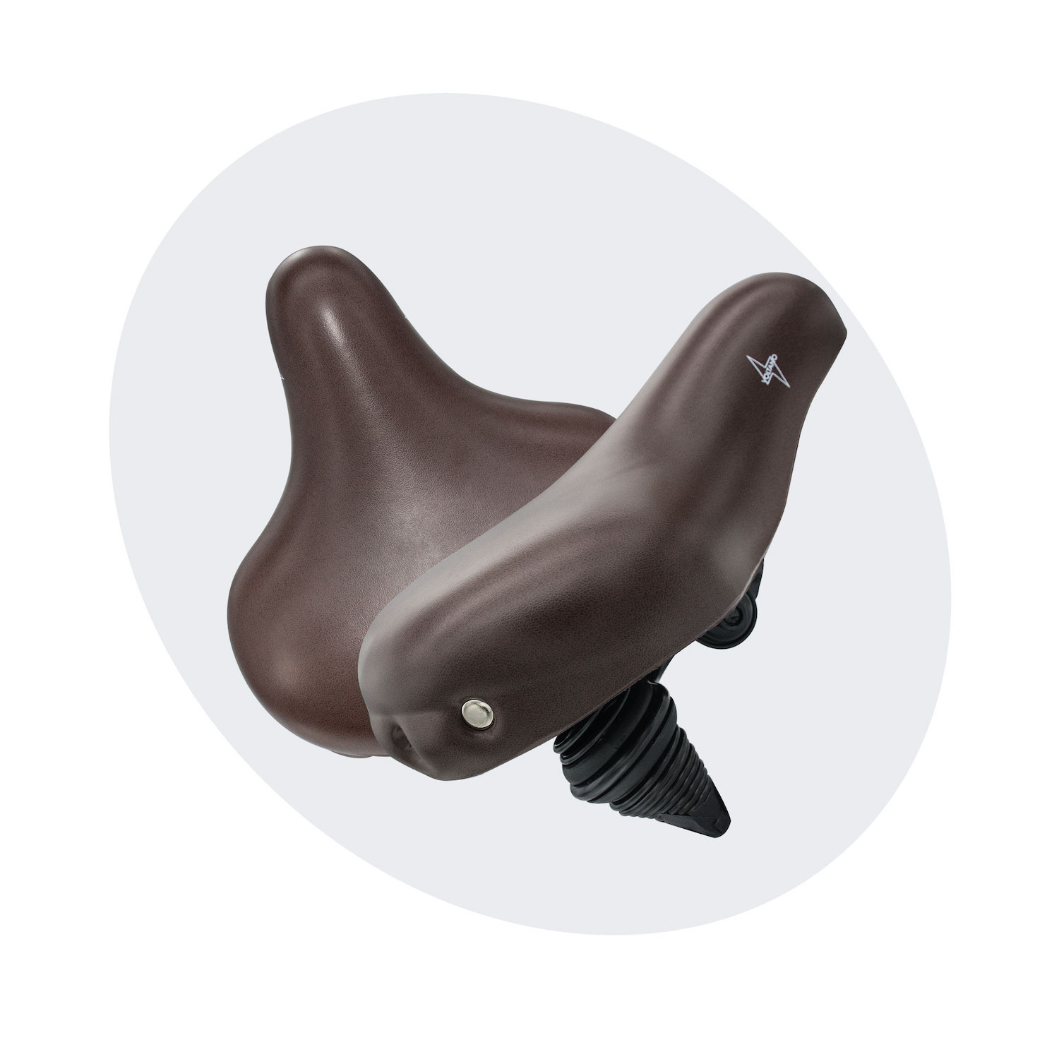 Voltano Drifter Fietszadel 2.0 - Donkerbruin Zadel