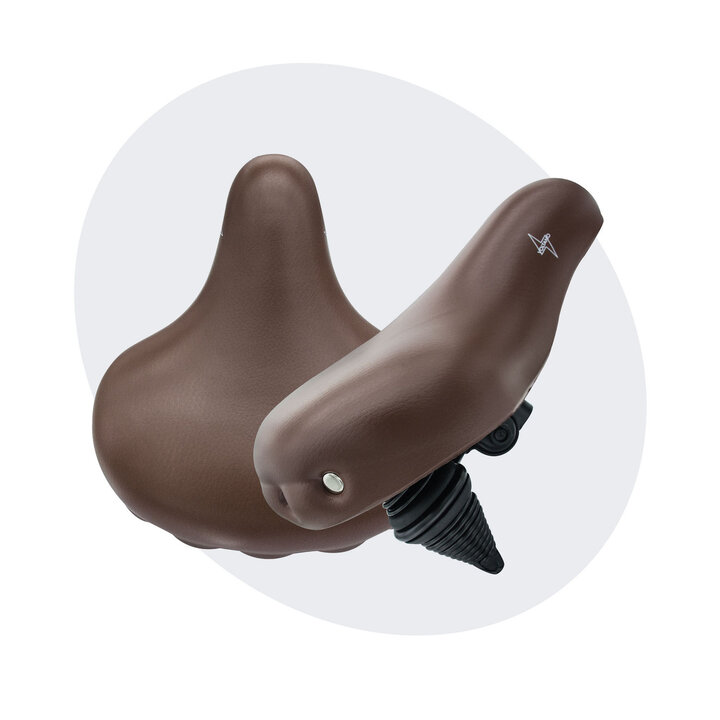 Voltano Drifter Fietszadel 2.0 - Bruin Zadel