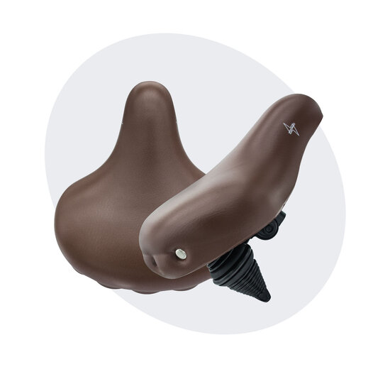 Voltano Drifter Fietszadel 2.0 - Bruin Zadel