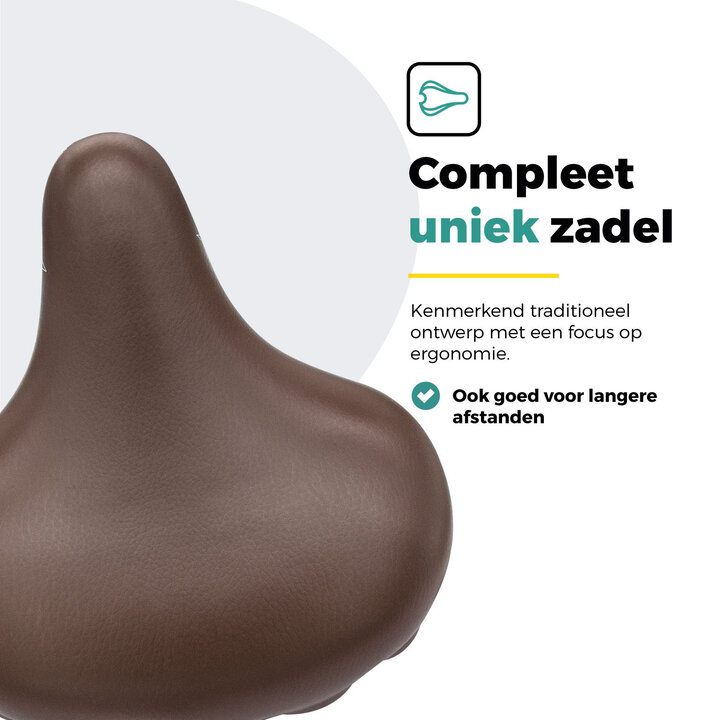 Voltano Drifter Fietszadel 2.0 - Bruin Zadel