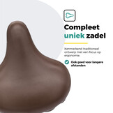 Voltano Drifter Fietszadel 2.0 - Bruin Zadel