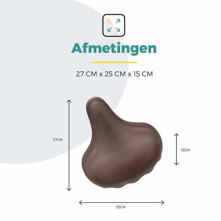 Voltano Drifter Fietszadel 2.0 - Bruin Zadel