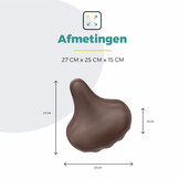 Voltano Drifter Fietszadel 2.0 - Bruin Zadel