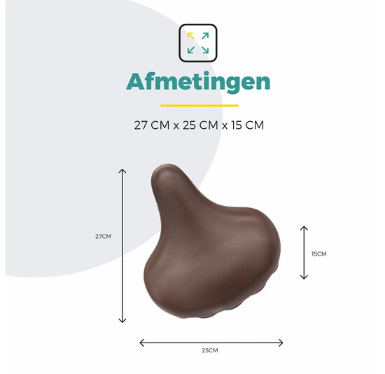 Voltano Drifter Fietszadel 2.0 - Bruin Zadel