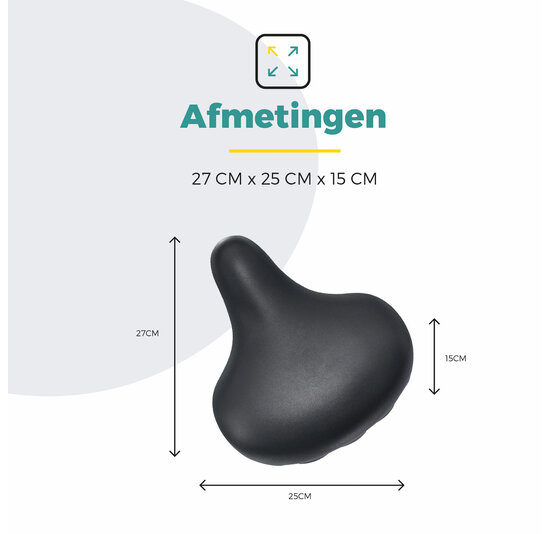 Voltano Drifter Fietszadel 2.0 - Zwart Zadel