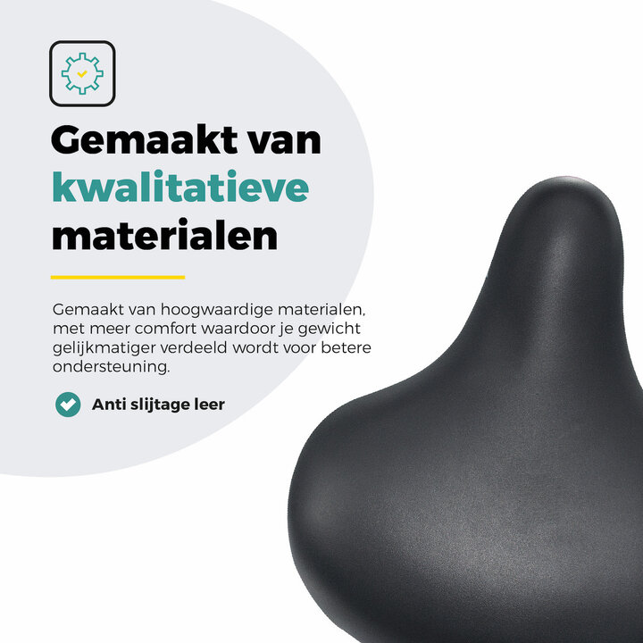 Voltano Drifter Fietszadel 2.0 - Zwart Zadel