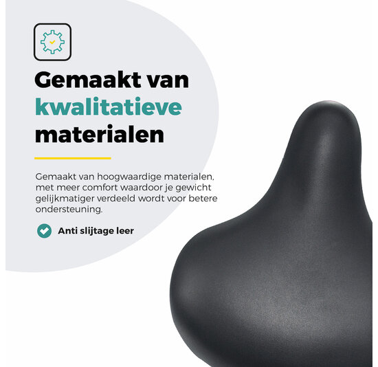 Voltano Drifter Fietszadel 2.0 - Zwart Zadel