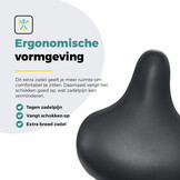 Voltano Drifter Fietszadel 2.0 - Zwart Zadel