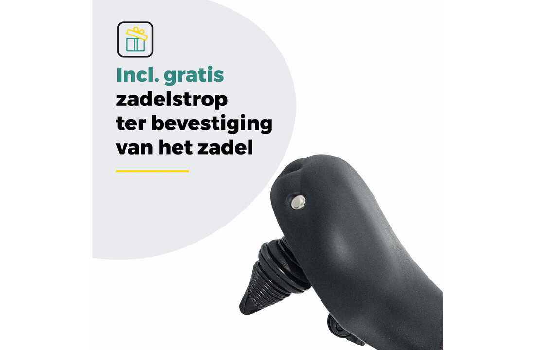 Voltano Drifter Fietszadel 2.0 - Zwart Zadel