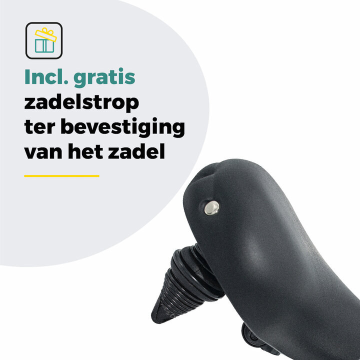 Voltano Drifter Fietszadel 2.0 - Zwart Zadel