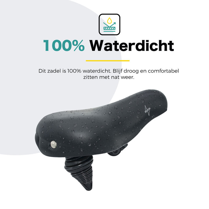 Voltano Drifter Fietszadel 2.0 - Zwart Zadel