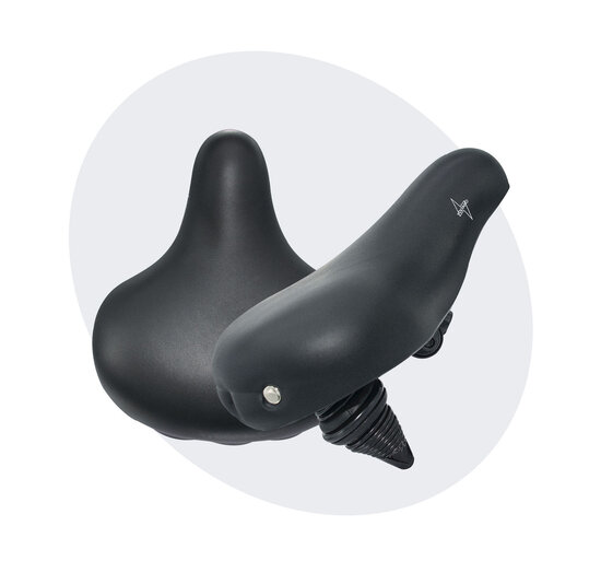 Voltano Drifter Fietszadel 2.0 - Zwart Zadel