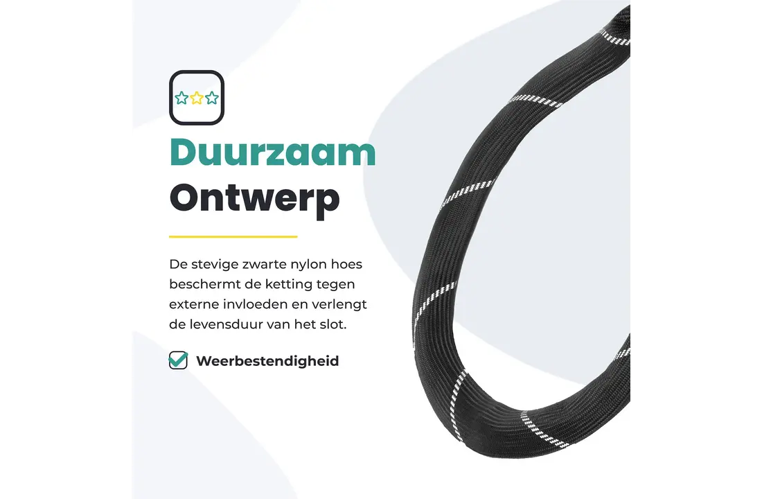 Voltano ART2 Kettingslot - Zwart - 100 CM - ART 2 Slot