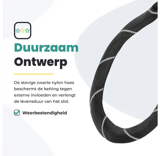 Voltano ART2 Kettingslot - Zwart - 100 CM - ART 2 Slot