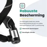 Voltano ART2 Kettingslot - Zwart - 100 CM - ART 2 Slot