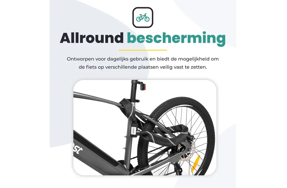 Voltano ART2 Kettingslot - Zwart - 100 CM - ART 2 Slot