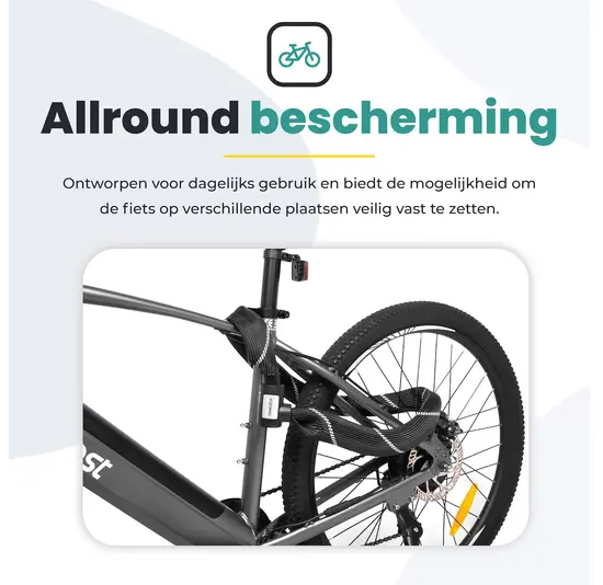 Voltano ART2 Kettingslot - Zwart - 100 CM - ART 2 Slot