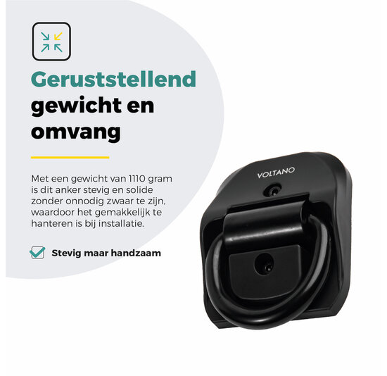 Voltano Muuranker Secure -  Incl. Bevestigingsmateriaal