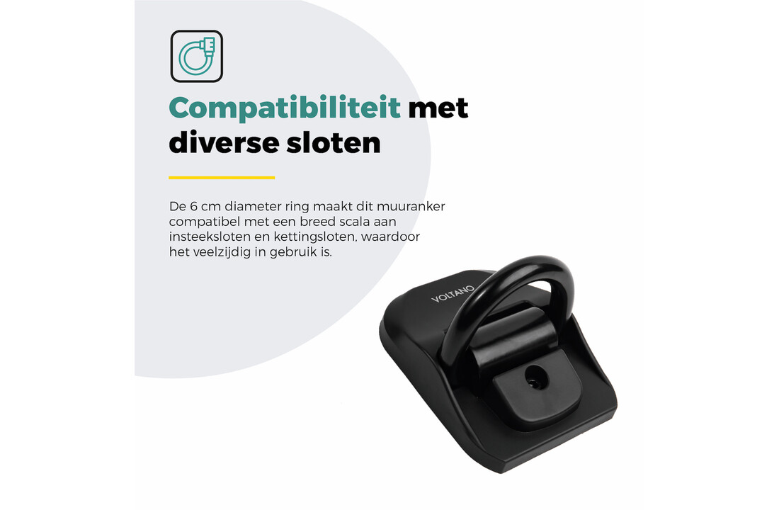 Voltano Muuranker Secure - Incl. Bevestigingsmateriaal