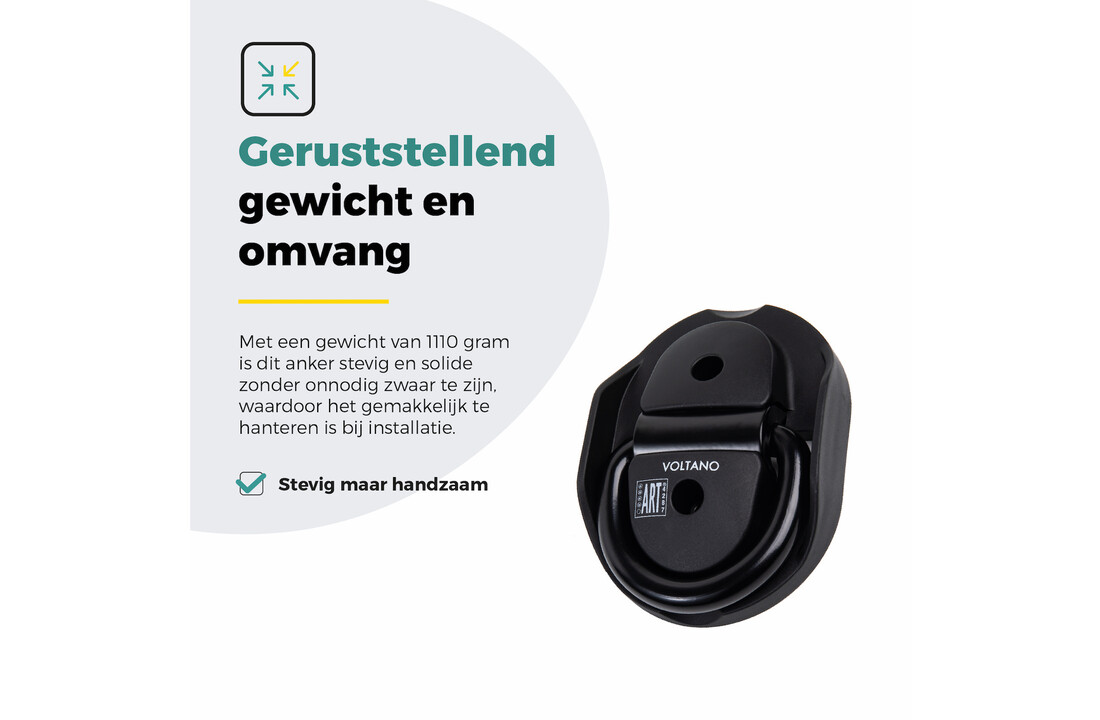 Voltano Muuranker ART4 Lockpoint Pro - Incl. Bevestigingsmateriaal