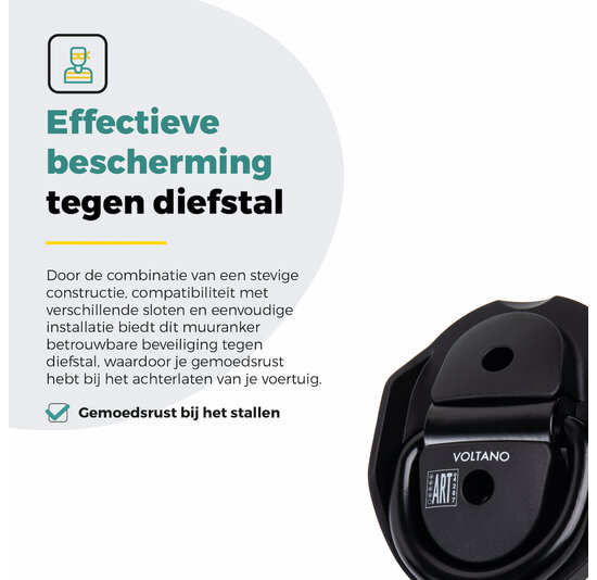 Voltano Muuranker ART4 Lockpoint Pro -  Incl. Bevestigingsmateriaal