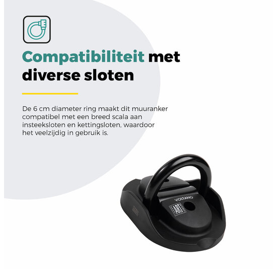 Voltano Muuranker ART4 Lockpoint Pro -  Incl. Bevestigingsmateriaal