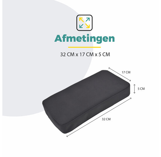 Voltano Fietskussen / Bagagedragerkussen - Extra dik 5 CM - Zwart