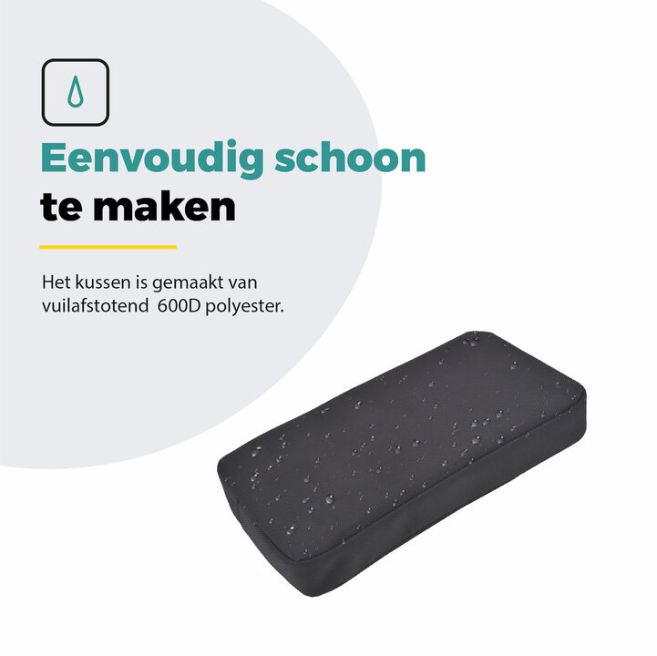 Voltano Fietskussen / Bagagedragerkussen - Extra dik 5 CM - Zwart