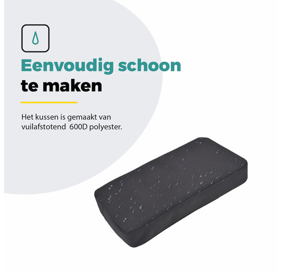 Voltano Fietskussen / Bagagedragerkussen - Extra dik 5 CM - Zwart