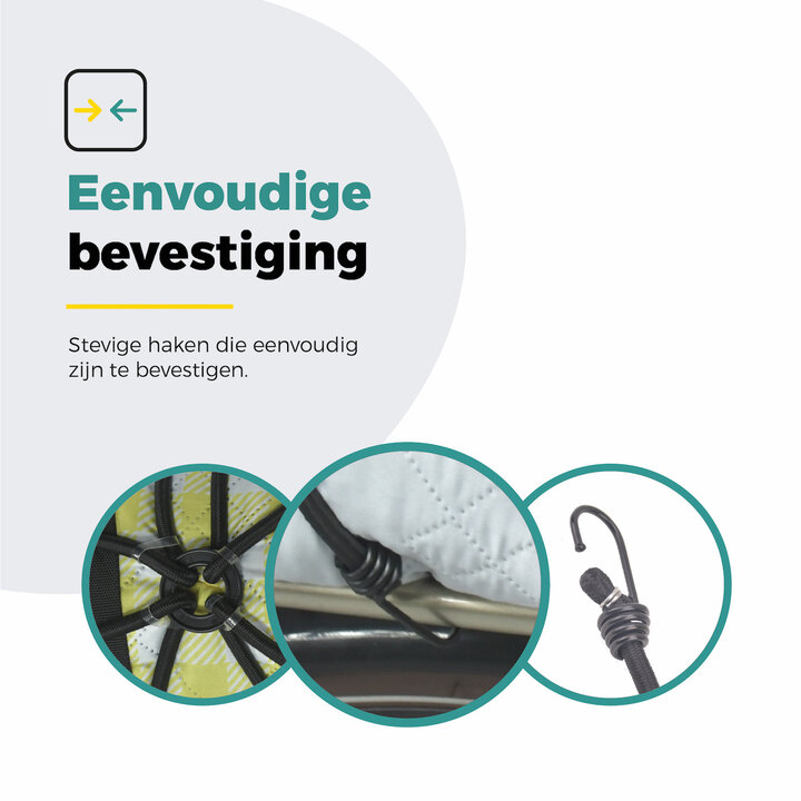 Voltano Spinbinder Fiets - Extra Sterk - Zwart - 4 Armen - 60 - 105 CM