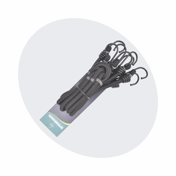 Voltano Spinbinder Fiets - Extra Sterk - Zwart - 4 Armen - 60 - 105 CM