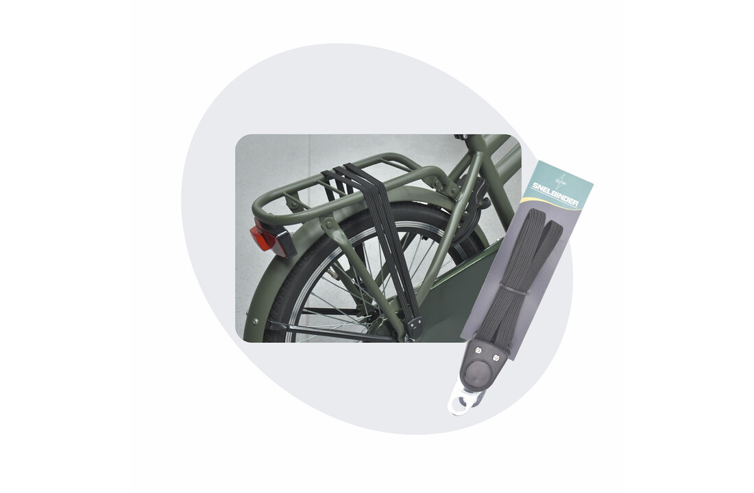 Voltano Snelbinders Fiets - Extra Sterk - Zwart - 65 - 105 CM