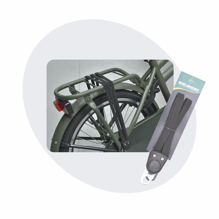 Voltano Snelbinders Fiets - Extra Sterk - Zwart - 65 - 105 CM