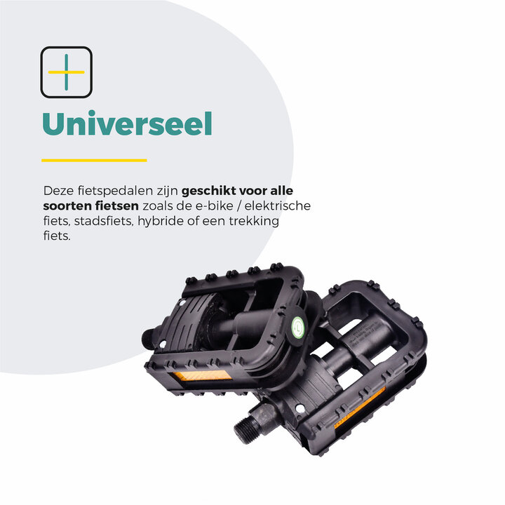 Voltano Fold'M Vouwpedalen - Zwart - Fietspedalen